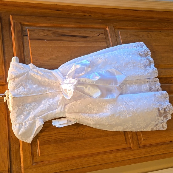 Sweet Pea & Lilli Girl's White Embroidered Tulle Dress First Communion, Easter - Picture 10 of 16
